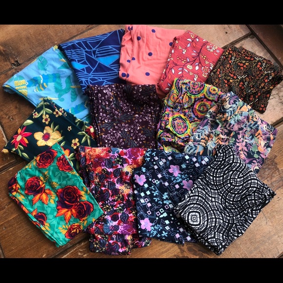 NWOT LulaRoe Floral Leggings - Picture 4 of 5